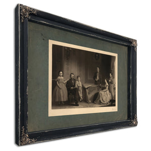 Grant and His Family 1867 — Ebony Framed Canvas Print | Bella Frye