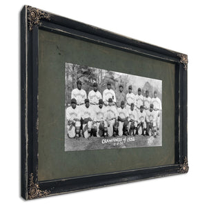 Pittsburgh Crawfords 71e1d4 — Ebony Framed Canvas Print | Bella Frye