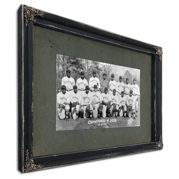 Pittsburgh Crawfords 71e1d4 — Ebony Framed Canvas Print | Bella Frye