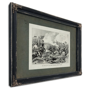 Battle of Pea Ridge Arkansas March 8th 1862 1862 — Ebony Framed Canvas Print | Bella Frye