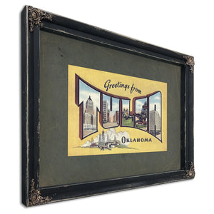 Oklahoma Tulsa — Ebony Framed Canvas Print | Bella Frye