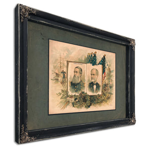 Heroes of the War 1891 — Ebony Framed Canvas Print | Bella Frye