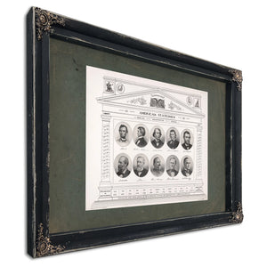 American Statesmen 1861 191 193 — Ebony Framed Canvas Print | Bella Frye