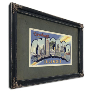 Illinois Chicago — Ebony Framed Canvas Print | Bella Frye