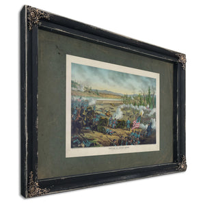 Battle of Stone River Near Murfreesborough Tenndec 31 62 Jan 2 3 1863union G — Ebony Framed Canvas Print | Bella Frye