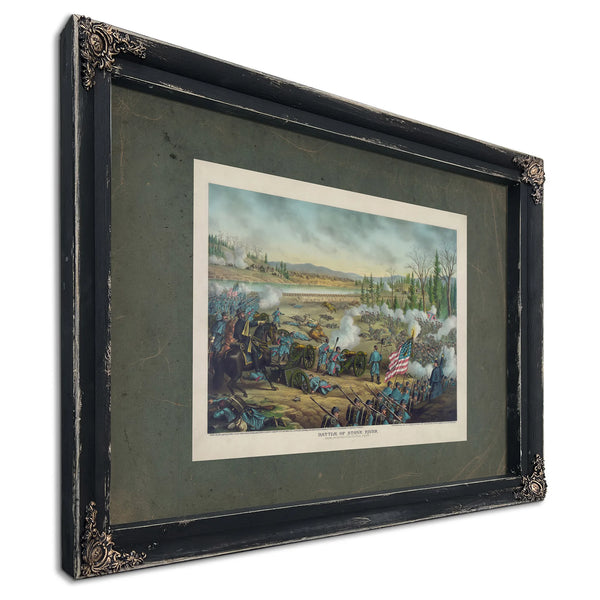 Battle of Stone River Near Murfreesborough Tenndec 31 62 Jan 2 3 1863union G — Ebony Framed Canvas Print | Bella Frye