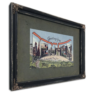 Colorado Denver — Ebony Framed Canvas Print | Bella Frye
