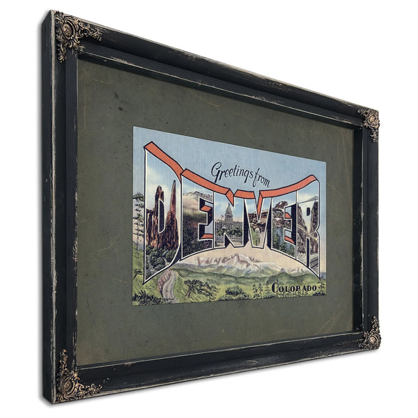 Colorado Denver — Ebony Framed Canvas Print | Bella Frye