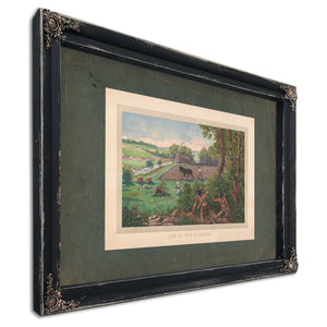 Life of Our Pioneers 1915 — Ebony Framed Canvas Print | Bella Frye
