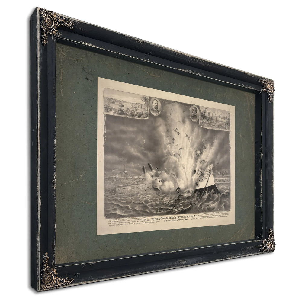Destruction of the Us Battleship Maine in Havana Harbor Feby 15th 1898 1898