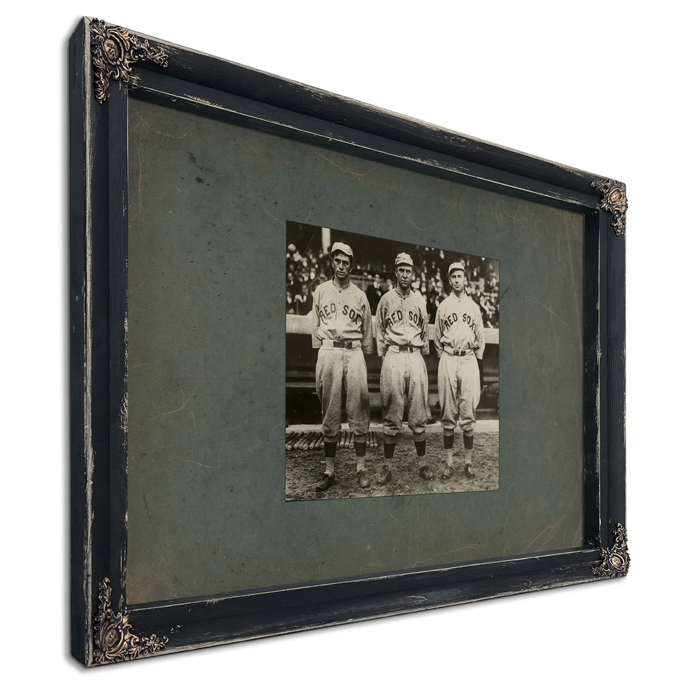 Boston Red Sox Golden Outfield — Ebony Framed Canvas Print | Bella Frye