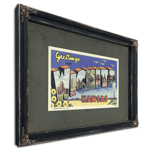 Kansas Wichita — Ebony Framed Canvas Print | Bella Frye