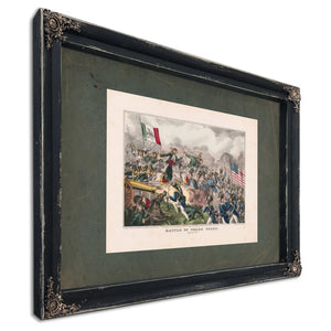 Battle of Cerro Gordo April 18th 1847 1847 — Ebony Framed Canvas Print | Bella Frye