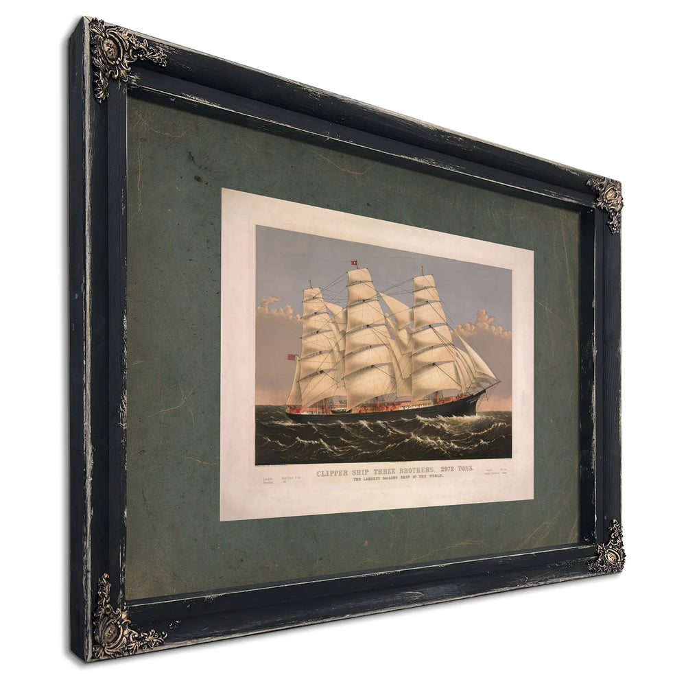 Clipper Ship Three Brothers 2972 Tons_ the Largest Sailing Ship in the World