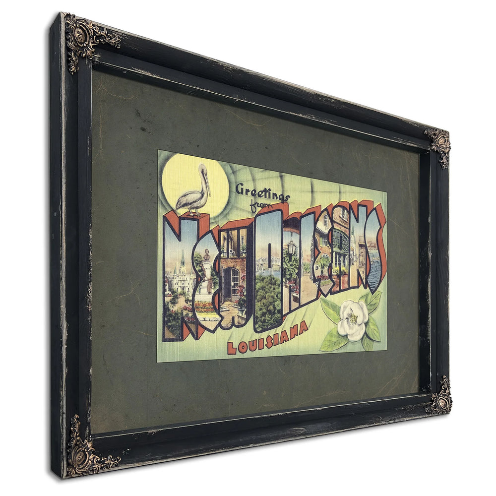 Louisiana New Orleans — Ebony Framed Canvas Print | Bella Frye
