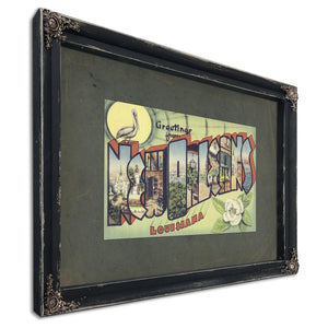 Louisiana New Orleans — Ebony Framed Canvas Print | Bella Frye
