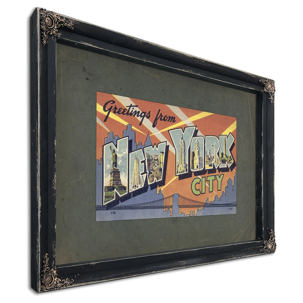 New York Nyc — Ebony Framed Canvas Print | Bella Frye