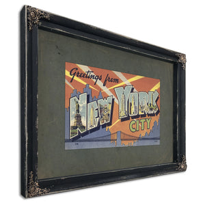 New York Nyc — Ebony Framed Canvas Print | Bella Frye