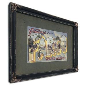 North Dakota Fargo — Ebony Framed Canvas Print | Bella Frye