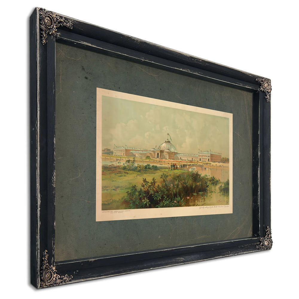 Horticultural Hall Worlds Columbian Exposition 1892 — Ebony Framed Canvas Print | Bella Frye