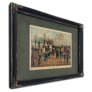 in Honor of the Mass Vol Militia and Its Commanders and the One Hundredth Ye — Ebony Framed Canvas Print | Bella Frye