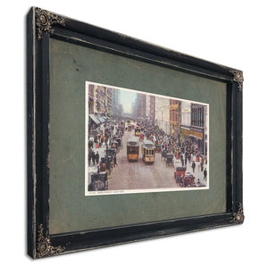 23rd Street — Ebony Framed Canvas Print | Bella Frye