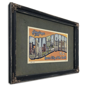 North Carolina Charlotte — Ebony Framed Canvas Print | Bella Frye