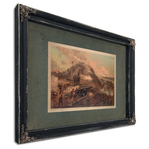 Capture of Fort Fisher 1887 — Ebony Framed Canvas Print | Bella Frye