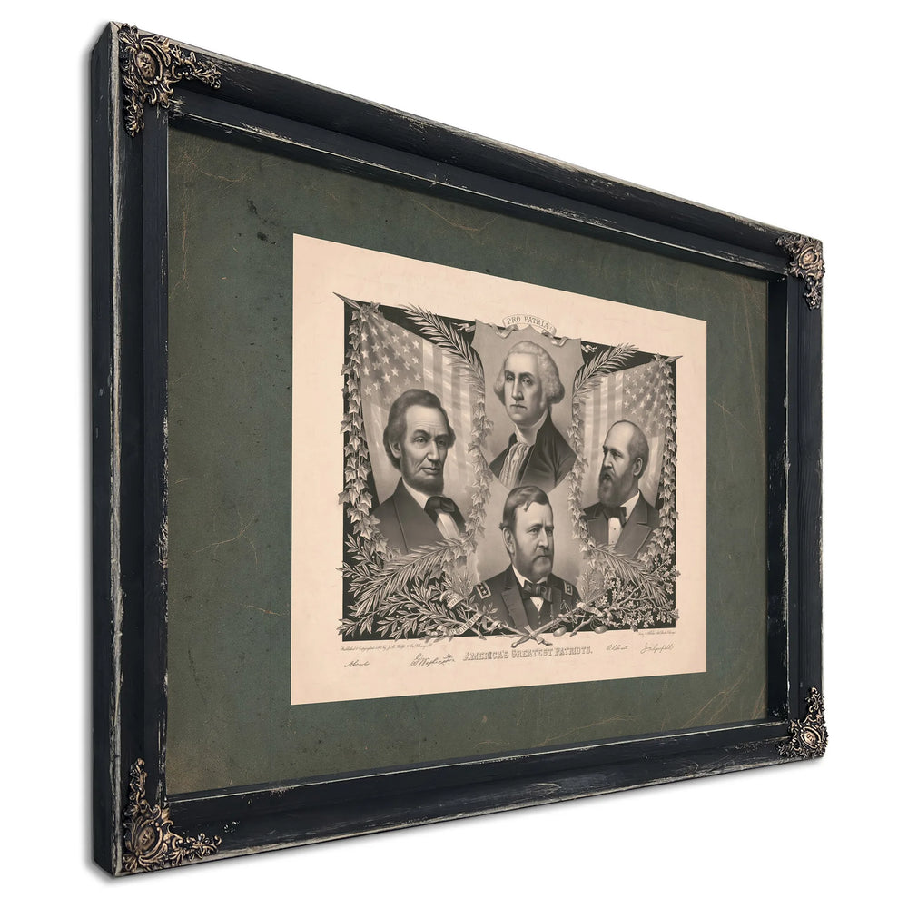 Americas Greatest Patriots 189 — Ebony Framed Canvas Print | Bella Frye