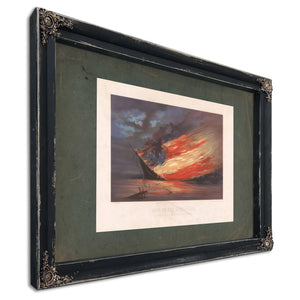 Fate of the Rebel Flag 1861 — Ebony Framed Canvas Print | Bella Frye