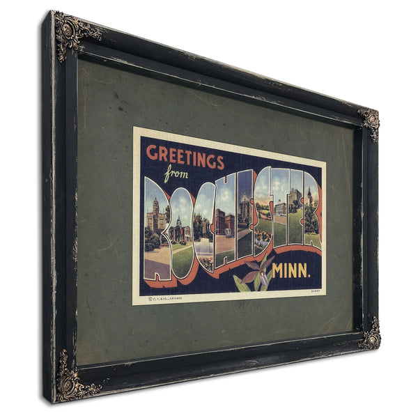 Minnesota Rochester — Ebony Framed Canvas Print | Bella Frye