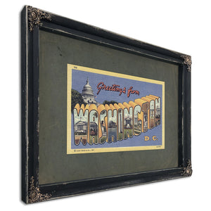 Washington Dc — Ebony Framed Canvas Print | Bella Frye