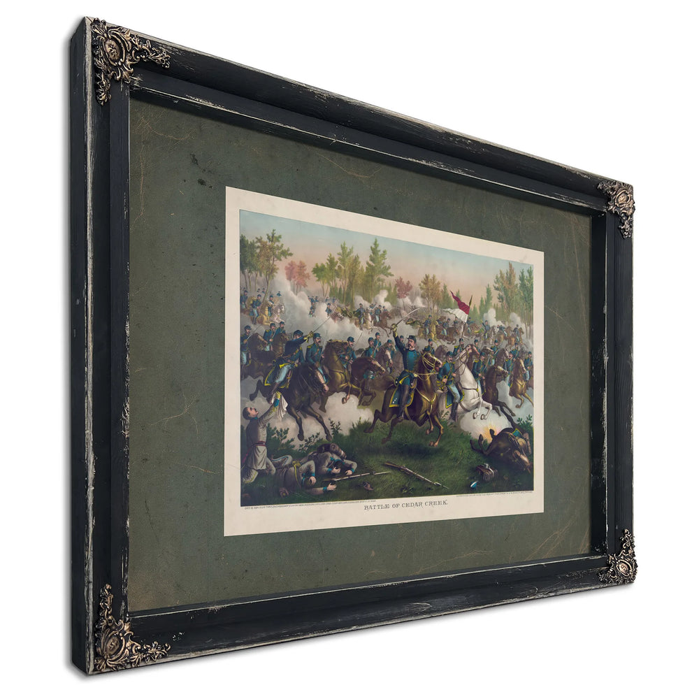 Battle of Cedar Creek 189 — Ebony Framed Canvas Print | Bella Frye