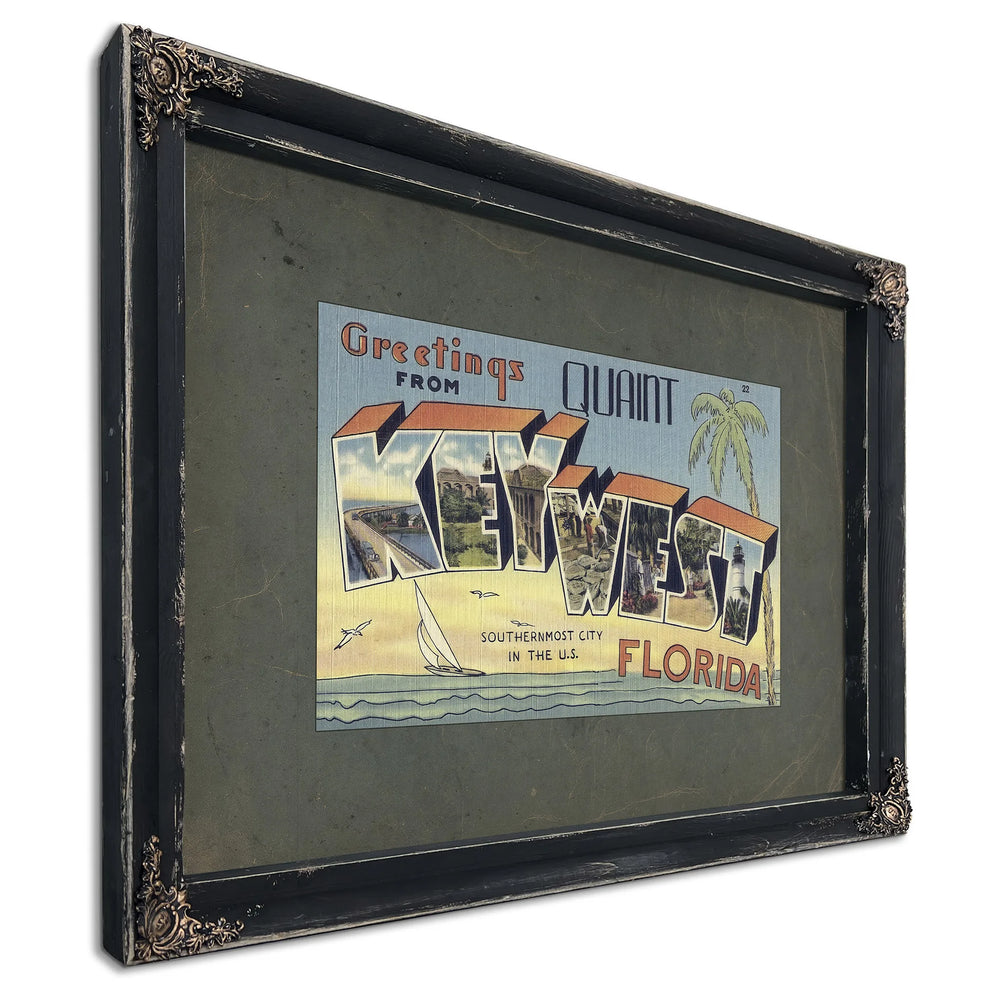 Florida Key West — Ebony Framed Canvas Print | Bella Frye