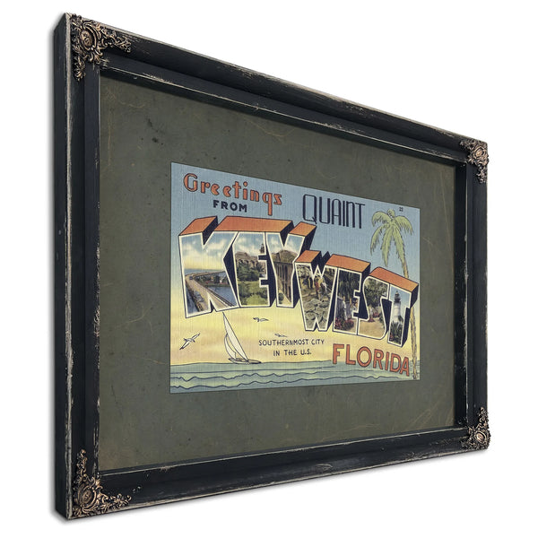 Florida Key West — Ebony Framed Canvas Print | Bella Frye