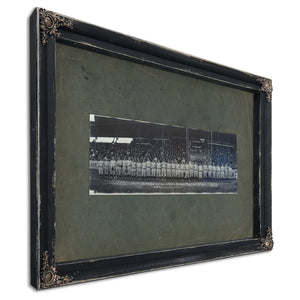 Babe Ruth and the New York Yankees E O Goldbeck San Antonio Texas March 31 — Ebony Framed Canvas Print | Bella Frye