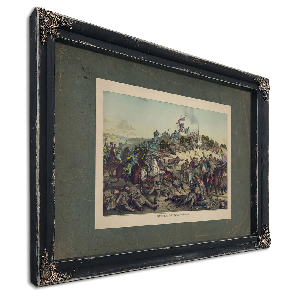 Battle of Nashville 1891 — Ebony Framed Canvas Print | Bella Frye