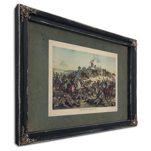 Battle of Nashville 1891 — Ebony Framed Canvas Print | Bella Frye