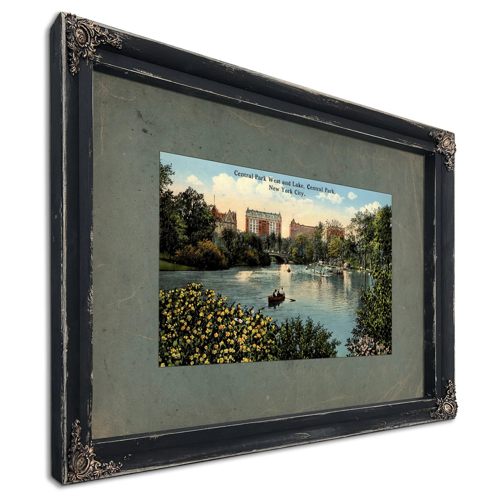 The Gilded Refuge Where Manhattans Elite Escaped to Waters Edge — Ebony Framed Canvas Print | Bella Frye