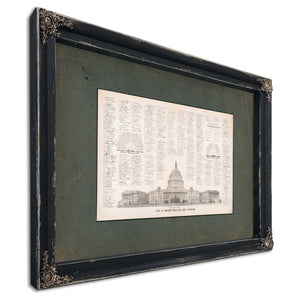 55th or Spanish American War Congress 1899 — Ebony Framed Canvas Print | Bella Frye
