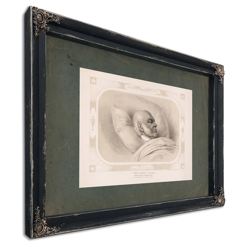 John Quincy Adams 19th Century — Ebony Framed Canvas Print | Bella Frye
