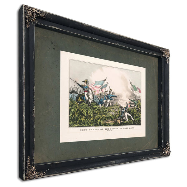 General Taylor at the Battle of Palo Alto May 8th 1846 1846 — Ebony Framed Canvas Print | Bella Frye