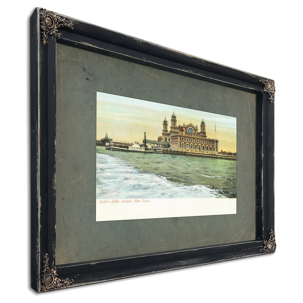 The Gateway of Forgotten Names — Ebony Framed Canvas Print | Bella Frye
