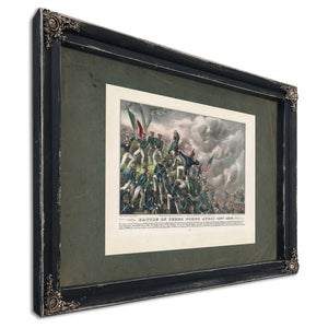 Battle of Cerro Cordo April 18th 1847 1847 — Ebony Framed Canvas Print | Bella Frye