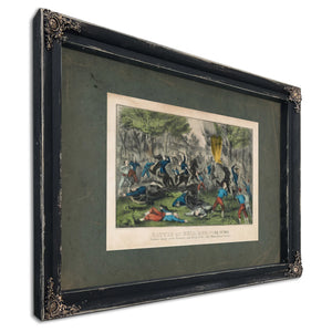 Battle of Bull Run Va July 21st 1861 1861 — Ebony Framed Canvas Print | Bella Frye