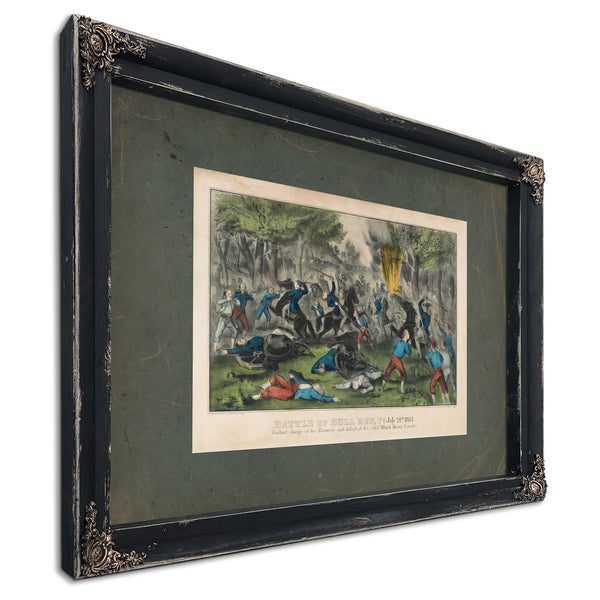 Battle of Bull Run Va July 21st 1861 1861 — Ebony Framed Canvas Print | Bella Frye