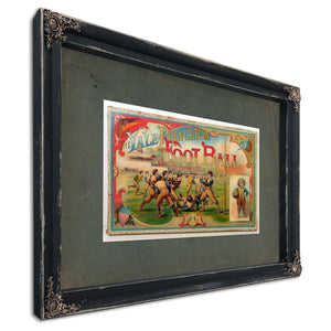 Yale Princeton Game Illustrated 6f631 — Ebony Framed Canvas Print | Bella Frye