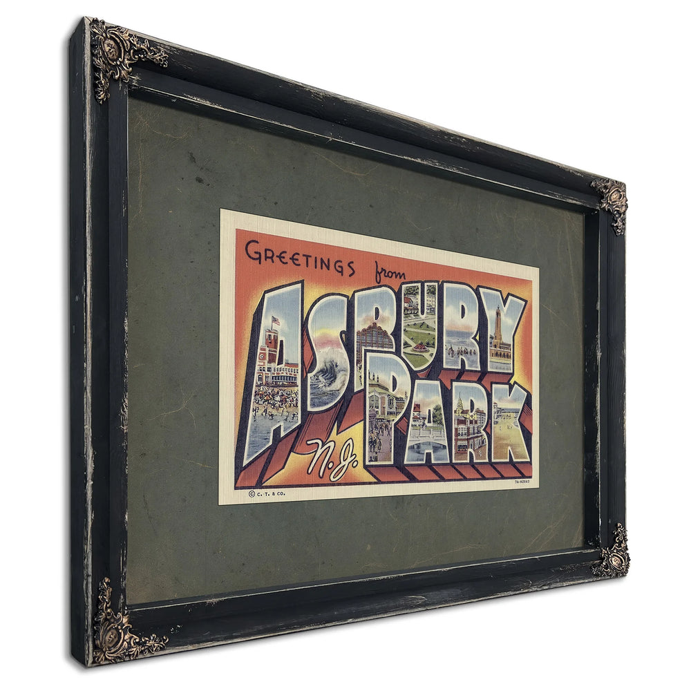New Jersey Asbury Park — Ebony Framed Canvas Print | Bella Frye