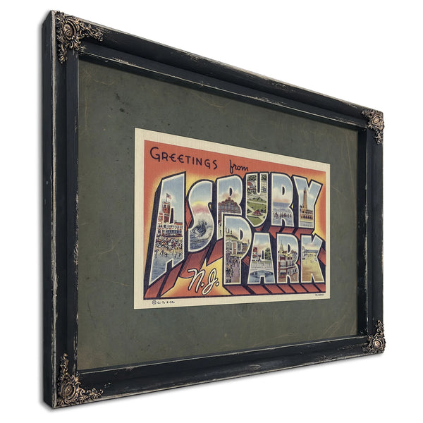 New Jersey Asbury Park — Ebony Framed Canvas Print | Bella Frye
