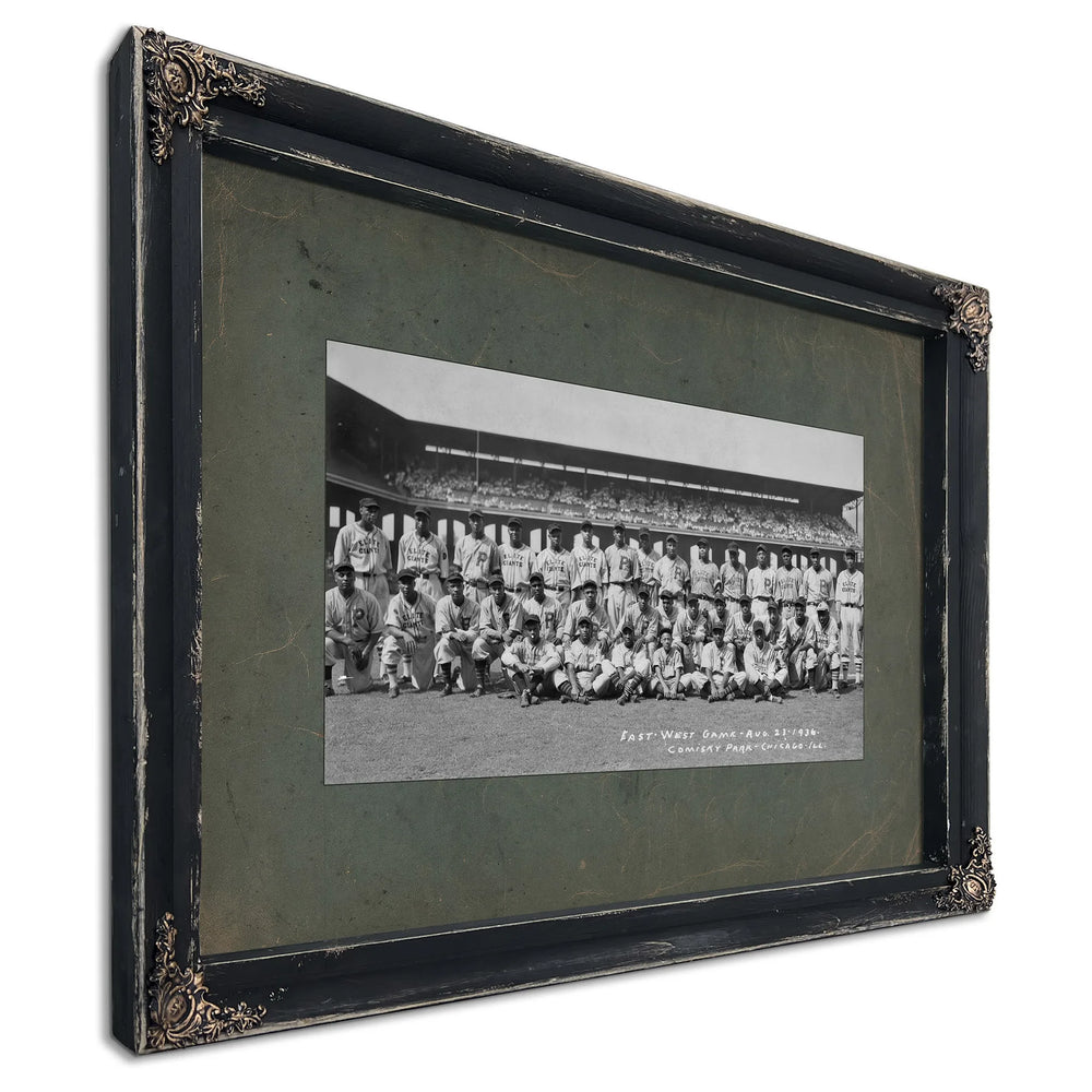 Negro League All Star Game 351e5 2 — Ebony Framed Canvas Print | Bella Frye